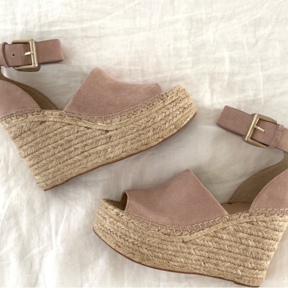 Marc Fisher Adalyn Platform Wedge blush size 10 - Picture 4 of 9